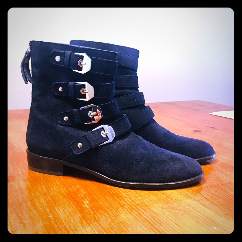 Stuart Weitzman Jittermacho bootie Navy Blue 6.5